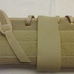 Patterson Medical, Deluxe Lace Up Wrist, Large Left Hand, Beige, New-Last ONE